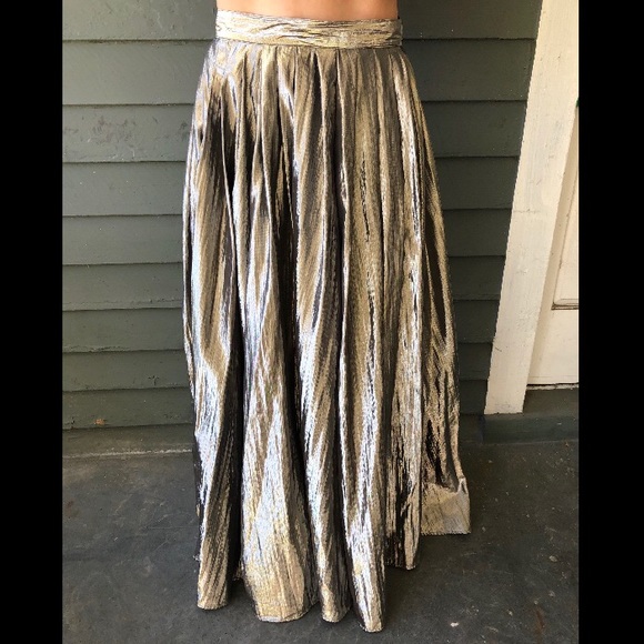free people silver maxi
